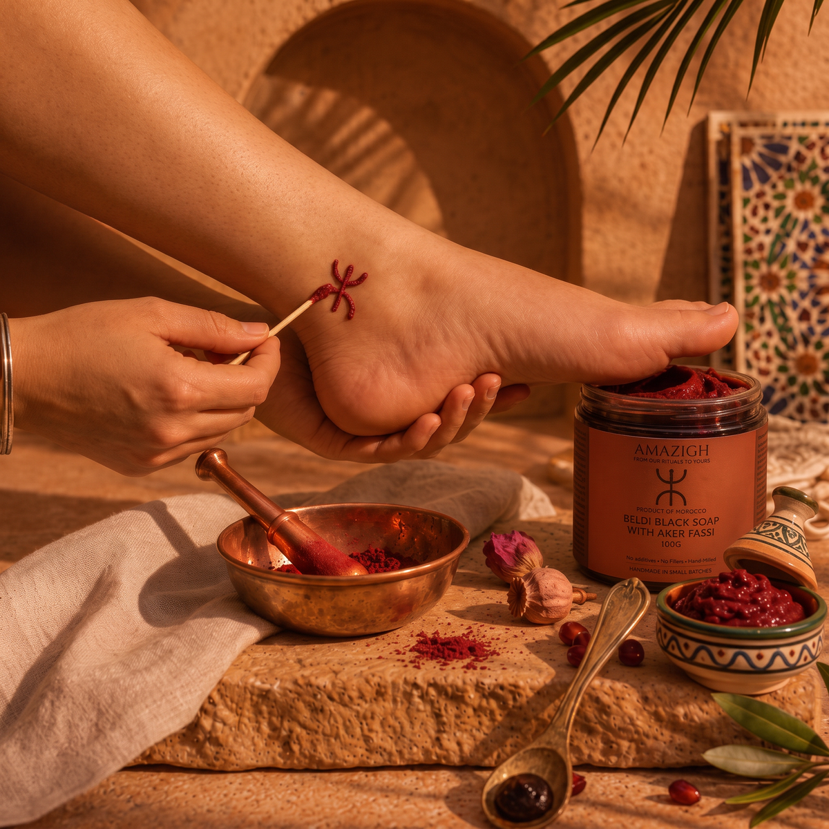 Beldi Black Soap with Aker Fassi 100g
