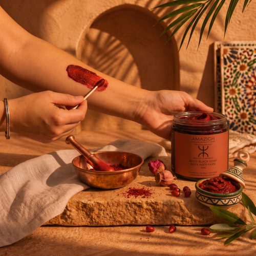 Beldi Black Soap with Aker Fassi 100g